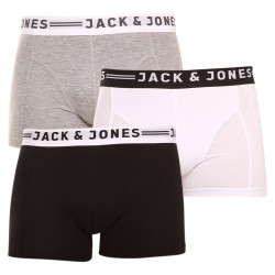 3PACK Boxers para homem Jack and Jones multicolorido (12081832 - light grey)