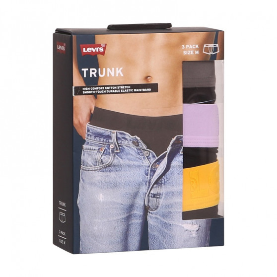 3PACK Boxers para homem Levis preto (905042001 016)