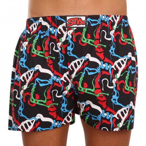 3PACK Boxers para homem Styx arte clássica borracha multicolorido (A11545657)