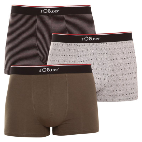 3PACK Boxers para homem S.Oliver multicolorido (JH-35B-11393424)