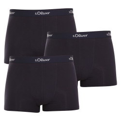 3PACK Boxers para homem S.Oliver azul escuro (JH-34B-31184142)