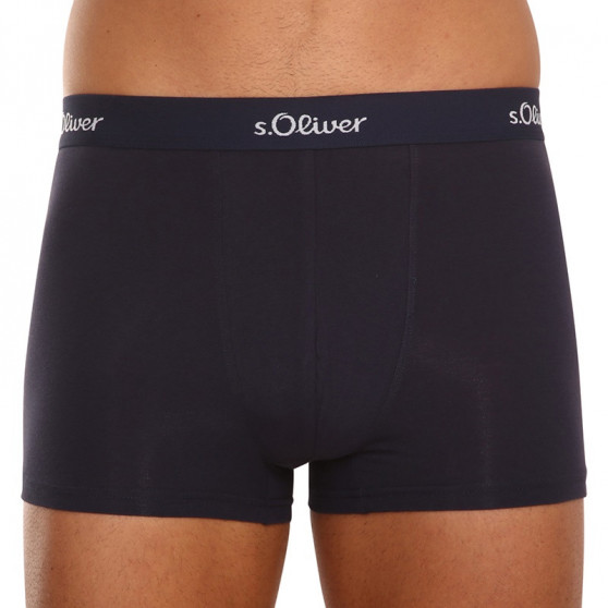 3PACK Boxers para homem S.Oliver azul escuro (JH-34B-31184142)