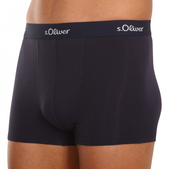 3PACK Boxers para homem S.Oliver azul escuro (JH-34B-31184142)