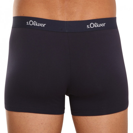 3PACK Boxers para homem S.Oliver azul escuro (JH-34B-31184142)