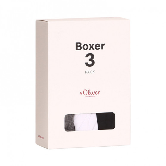 3PACK Boxers para homem S.Oliver multicolorido (JH-34B-23757453)