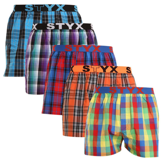 5PACK Boxers para homem Styx desporto elástico multicolorido (B9225678)