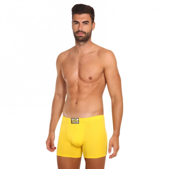 Boxers para homem Styx longo elástico clássico amarelo (F1068)