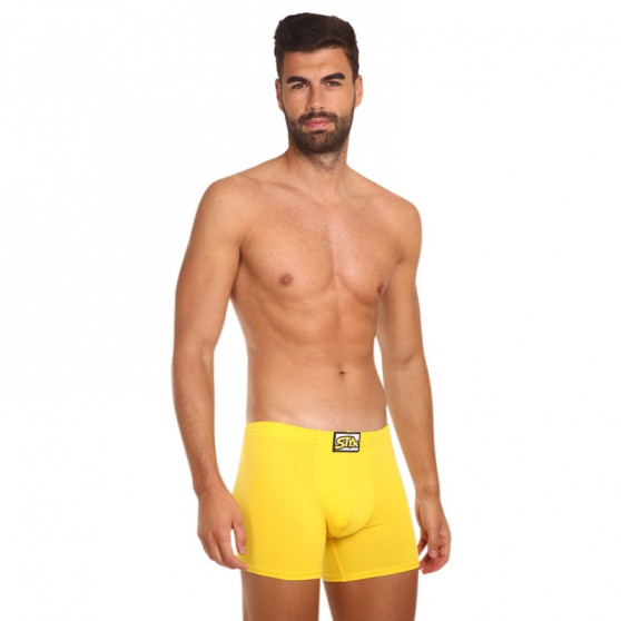 Boxers para homem Styx longo elástico clássico amarelo (F1068)