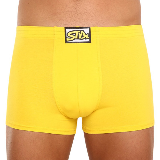 Boxers para homem Styx borracha clássica amarelo (Q1068)