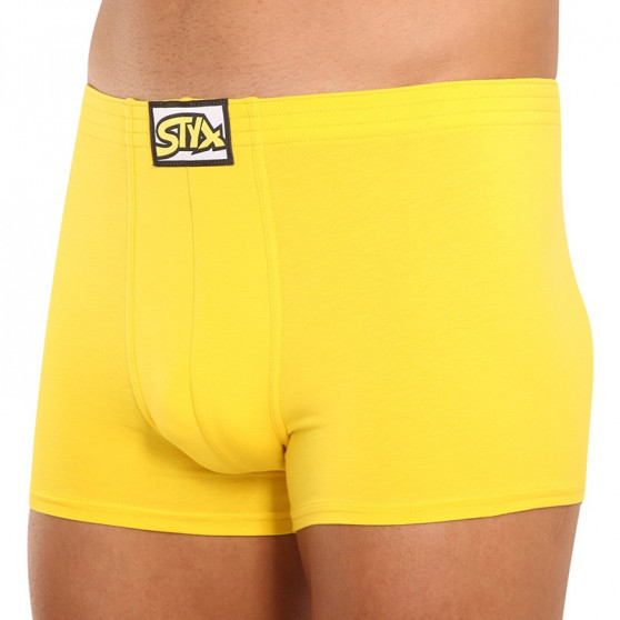 Boxers para homem Styx borracha clássica amarelo (Q1068)