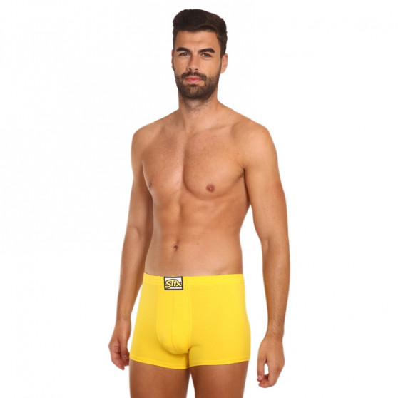 Boxers para homem Styx borracha clássica amarelo (Q1068)