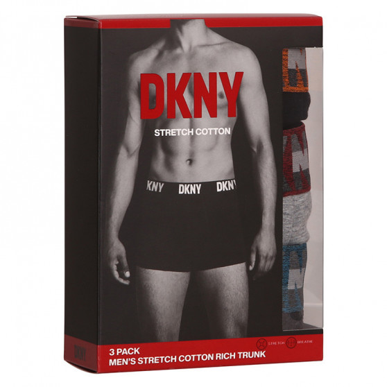 3PACK Boxers para homem DKNY Bellevue multicolorido (U5_6654_DKY_3PKA)