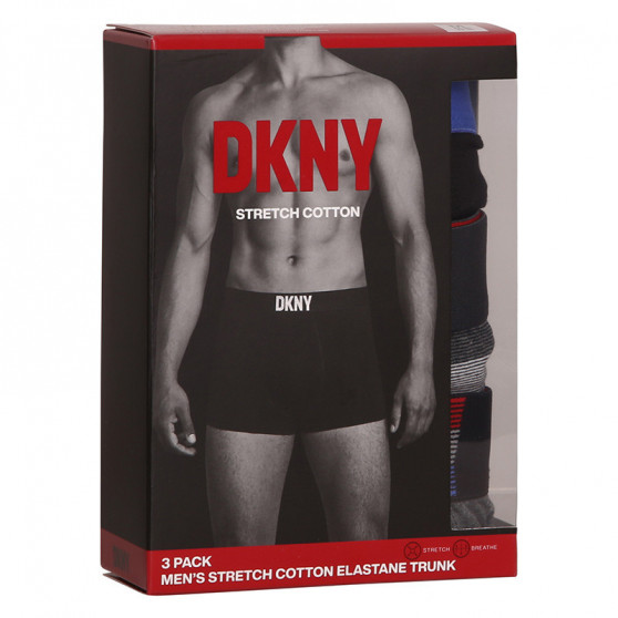 3PACK Boxers para homem DKNY Hinton multicolorido (U5_6660_DKY_3PKB)