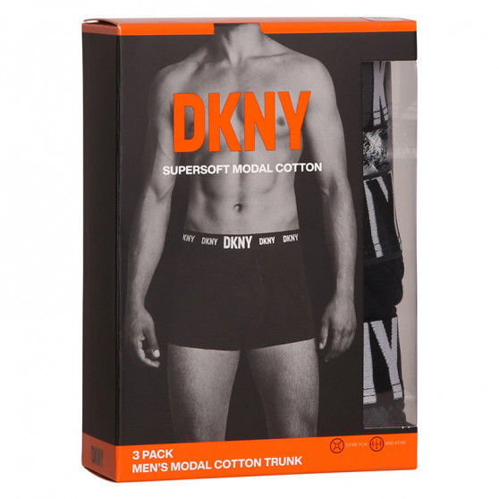 3PACK Boxers para homem DKNY Ashland multicolorido (U5_6668_DKY_3PKA)