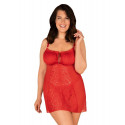 Conjunto para mulher Obsessive superdimensionado vermelho (Blossmina chemise)