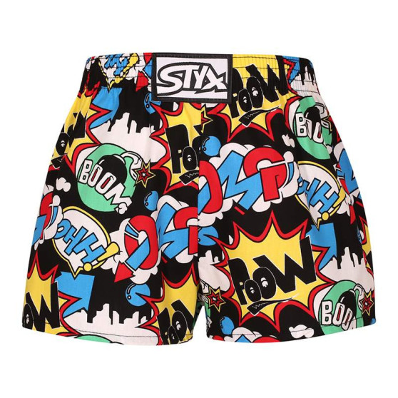 Boxers para crianças Styx arte clássica borracha OMG (J1456)