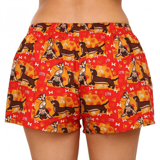 Boxers para mulher Styx arte clássica cães de borracha (K1554)