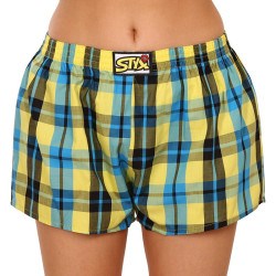 Boxers para mulher Styx clássico elástico multi-colorido (K933)