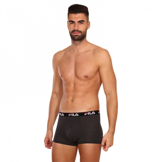 2PACK Boxers para homem Fila cinzento (FU5141/2-248)