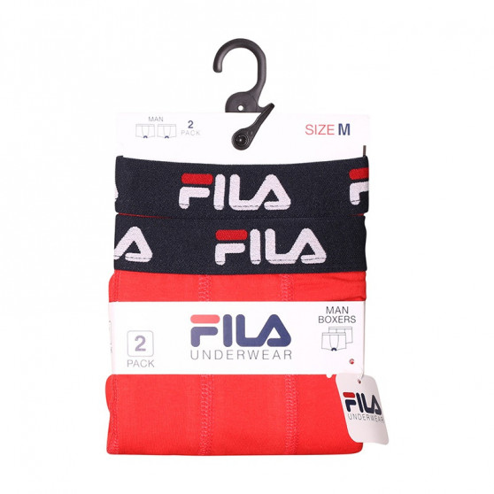 2PACK Boxers para homem Fila vermelho (FU5142/2-118)