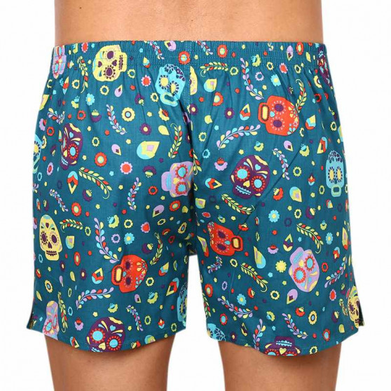 Boxers alegres para homem Dedoles Caveiras e flores (D-M-UN-LB-C-C-1464)