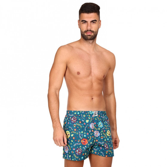 Boxers alegres para homem Dedoles Caveiras e flores (D-M-UN-LB-C-C-1464)