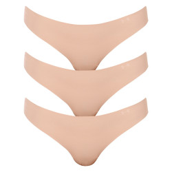 3PACK tanga para mulher Under Armour bege (1325615 249)