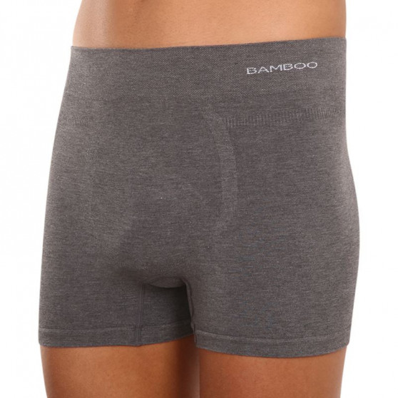 Boxers para homem Gino bambu sem costuras cinzento (54005)