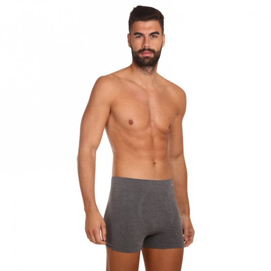 Boxers para homem Gino bambu sem costuras cinzento (54005)