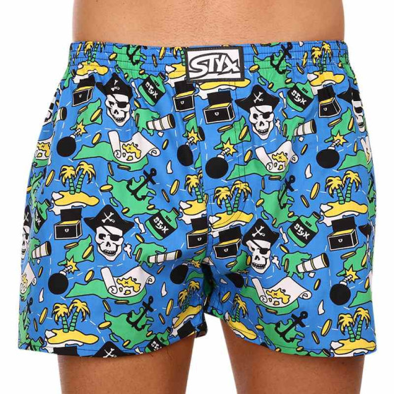 Boxers para homem Styx arte clássica borracha pirate (A1250)