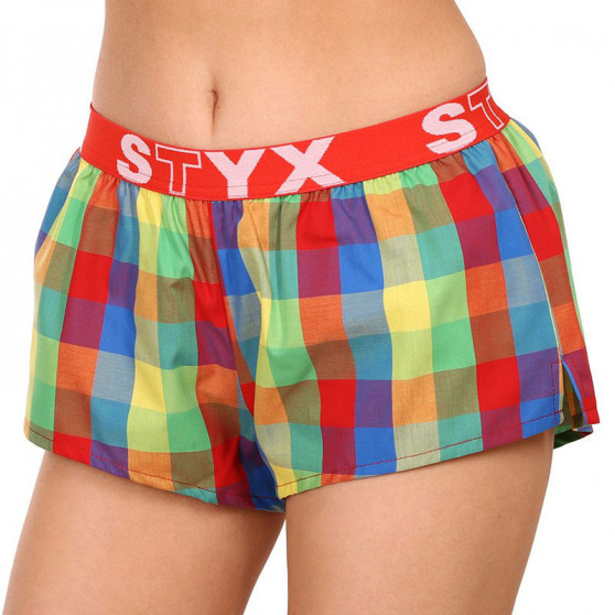 Boxers para mulher Styx desporto elástico multicolorido (T925)