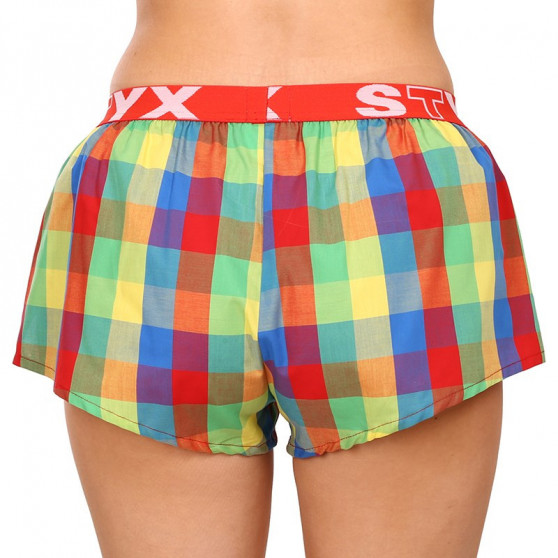 Boxers para mulher Styx desporto elástico multicolorido (T925)