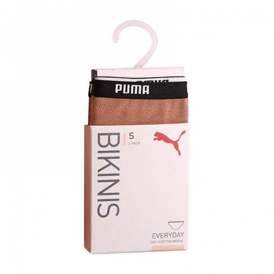 2PACK cuecas para mulher Puma castanho (603031001 013)