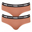 2PACK cuecas brasileiras para mulher Puma castanho (603043001 010)