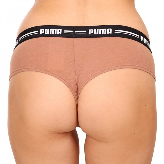 2PACK cuecas brasileiras para mulher Puma castanho (603043001 010)