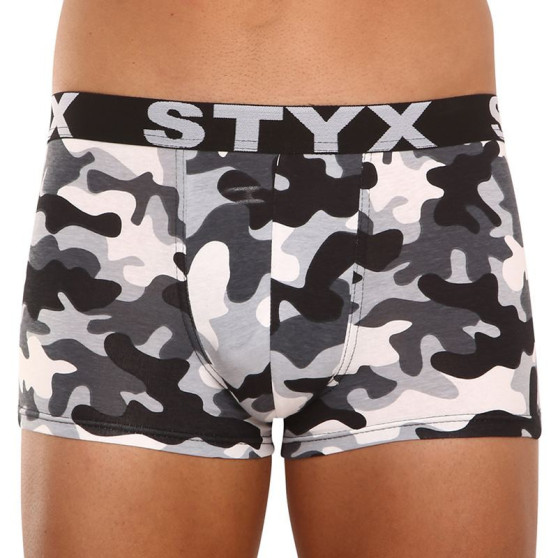 Boxers para homem Styx arte esportes borracha superdimensionado camouflage (R1457)