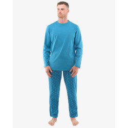 Pijama para homem Gino petrol (79129)