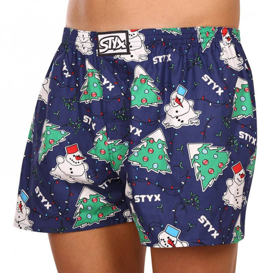 Boxers para homem Styx arte clássica borracha Christmas (A1450)