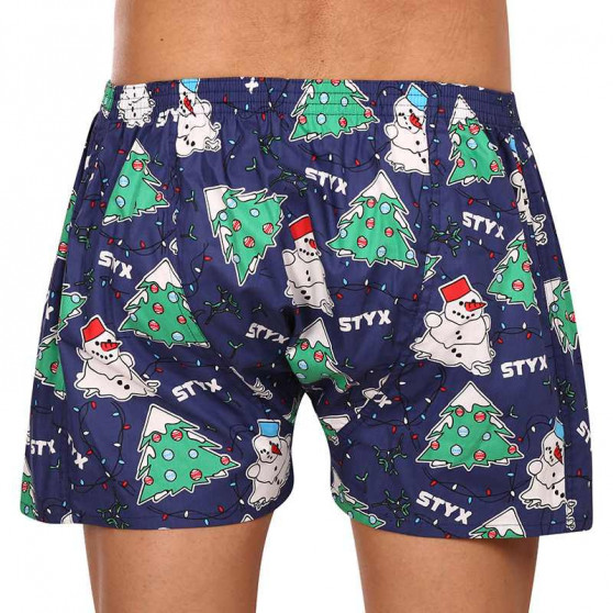 Boxers para homem Styx arte clássica borracha Christmas (A1450)