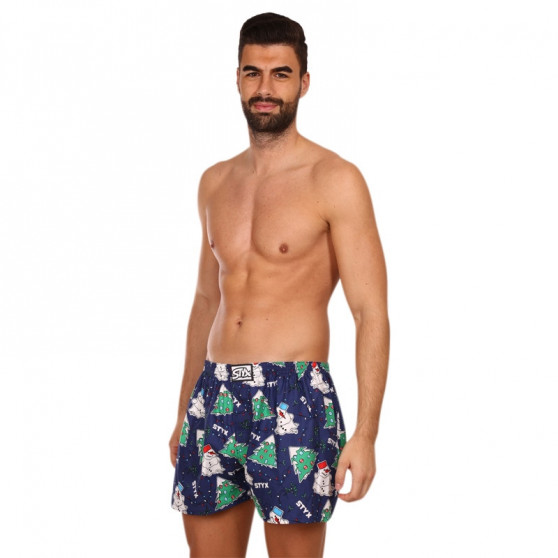 Boxers para homem Styx arte clássica borracha Christmas (A1450)