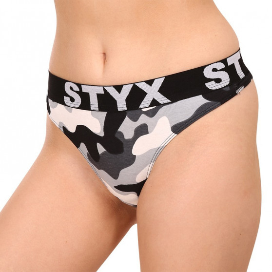 Tanga para mulher Styx arte esportes borracha camouflage (IT1457)