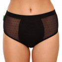 Bodylok Cuecas Menstruais Bamboo Hi-Waist Preto Menstruação Pesada (BD2204)