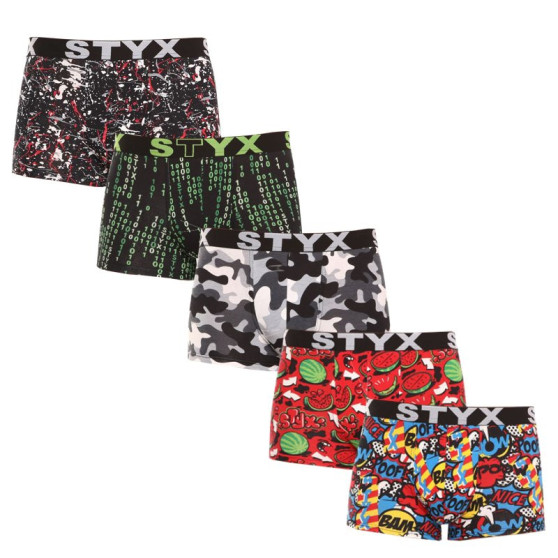 5PACK Boxers para homem Styx arte esportes borracha multicolorido (G85052535759)