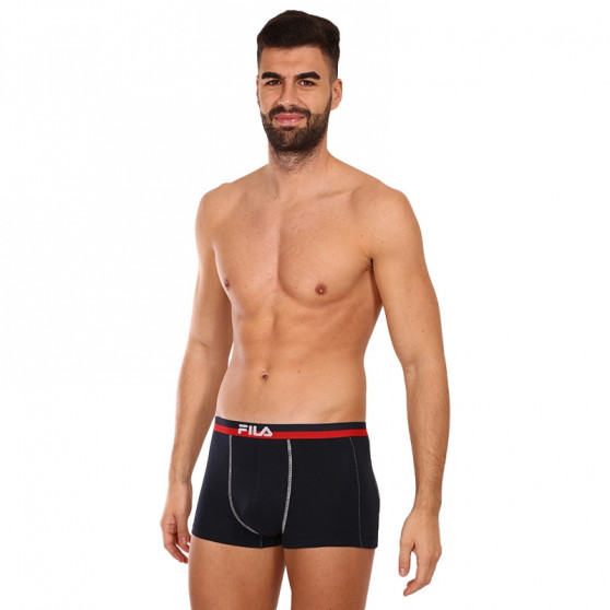 2PACK Boxers para homem Fila azul escuro (FU5020/2-321)