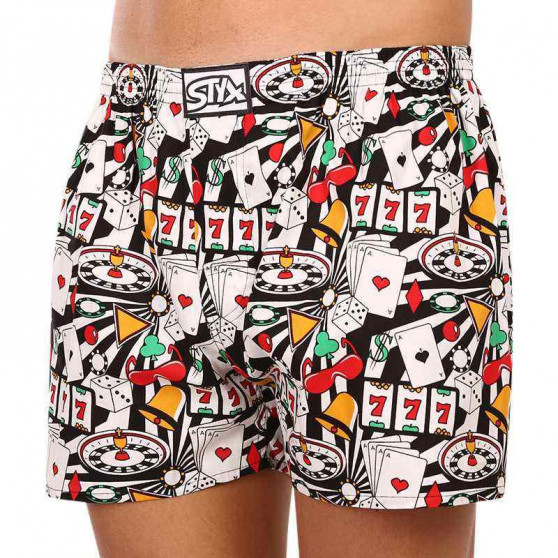 Boxers para homem Styx arte clássica borracha casino (A1553)