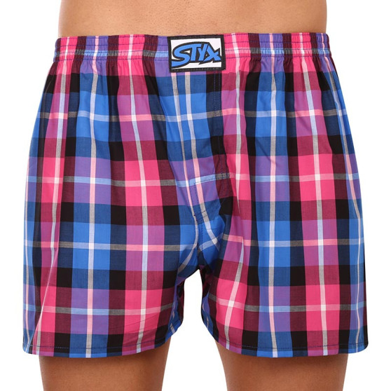 Boxers para homem Styx clássico elástico multi-colorido (A932)