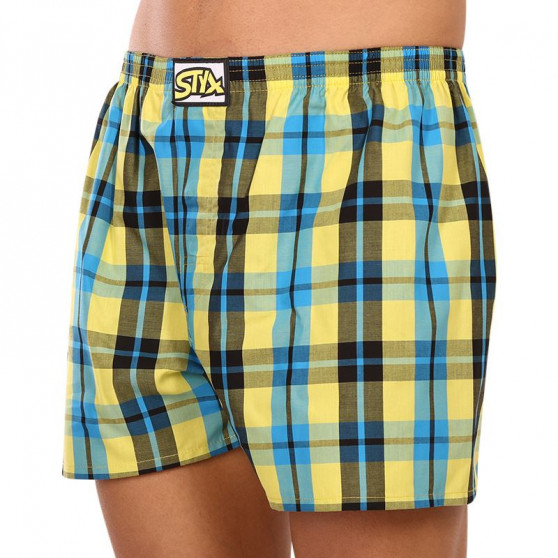 Boxers para homem Styx clássico elástico multi-colorido (A933)