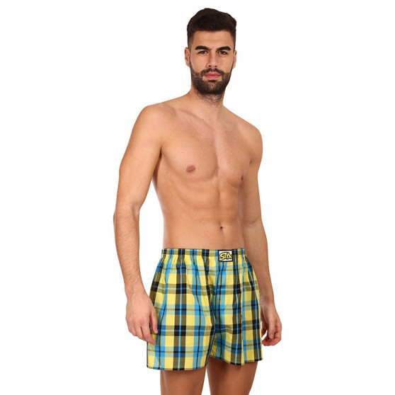 Boxers para homem Styx clássico elástico multi-colorido (A933)