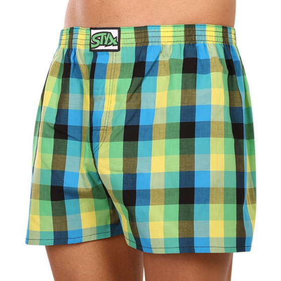 Boxers para homem Styx clássico elástico multi-colorido (A936)