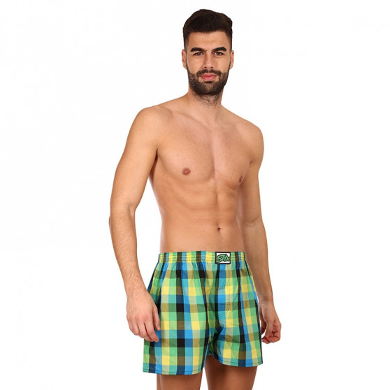 Boxers para homem Styx clássico elástico multi-colorido (A936)